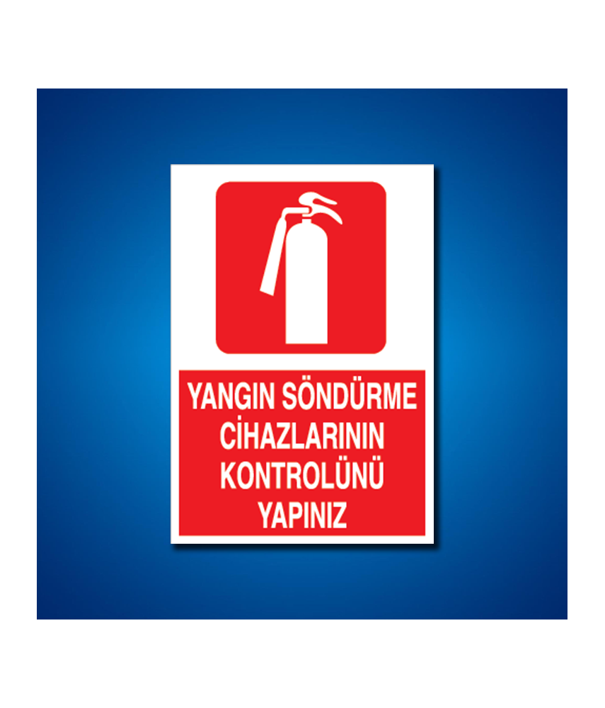 Yangınla Mücadele İş Güvenliği Etiketleri