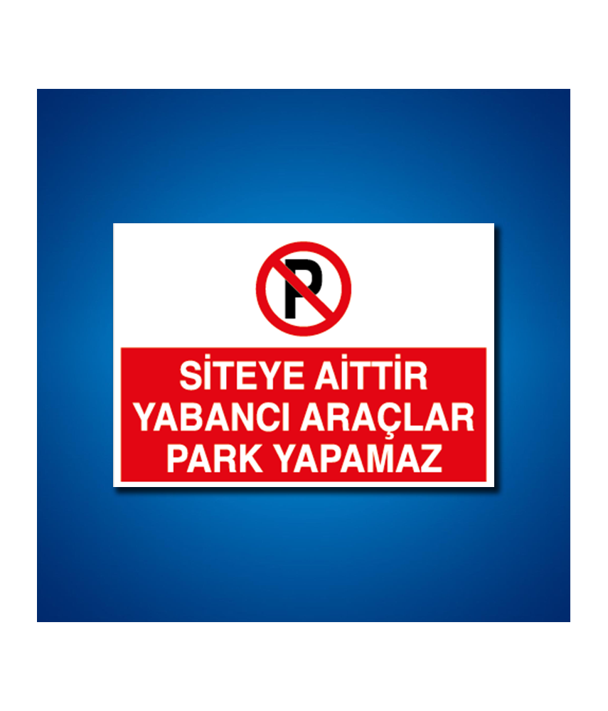 Park İş Güvenliği Etiketleri