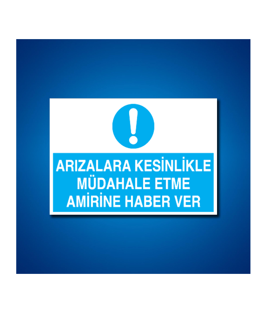 Bakım Arıza Ayar Ve Yağlama Etiketleri