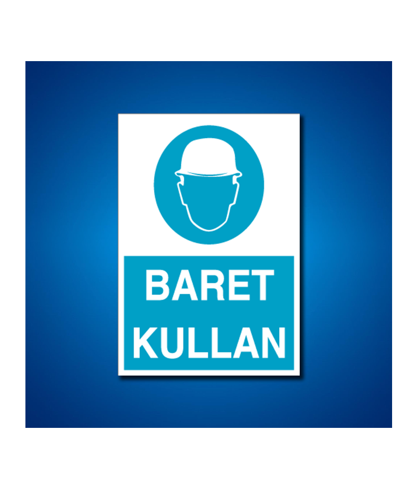 Kafa Koruma Baret İş Güvenliği Etiketleri