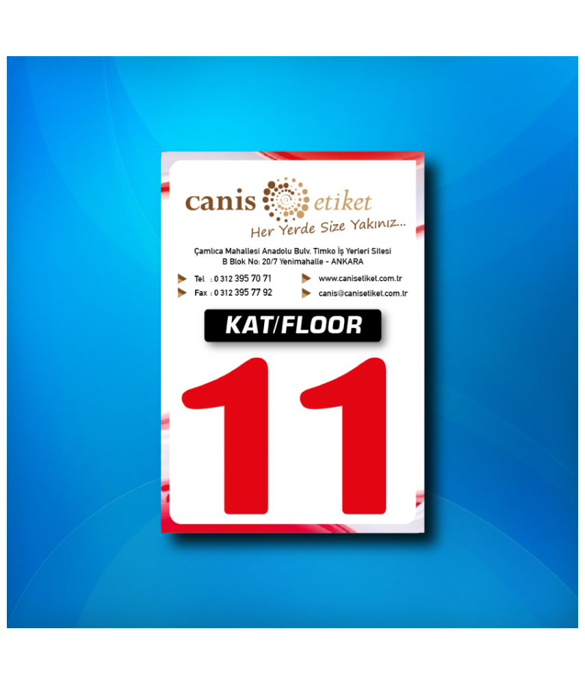 Asansör Kat Etiketi