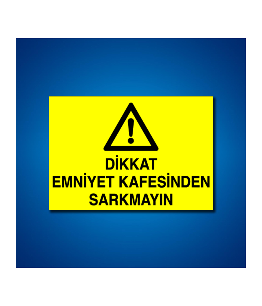 Emniyet Kemeri İş Güvenliği Etiketleri