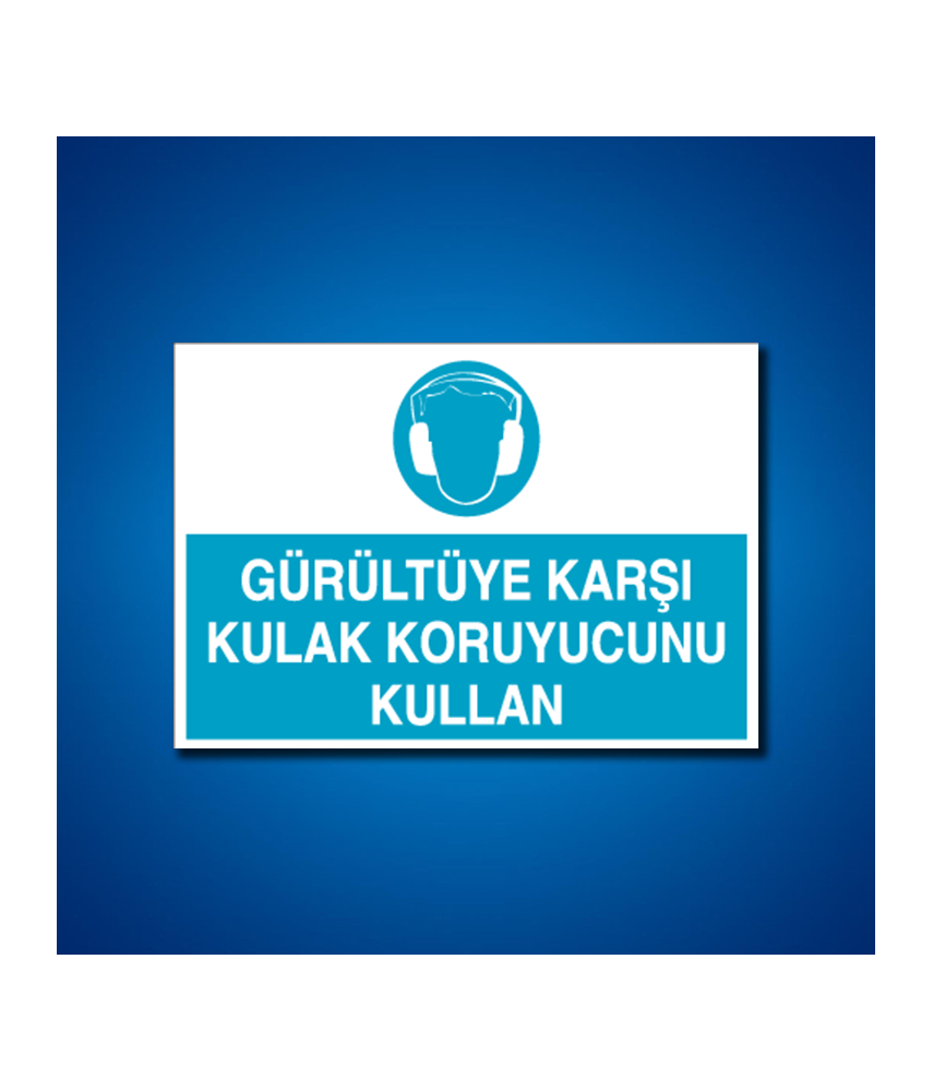 Kulak Koruma İş Güvenliği Etiketleri