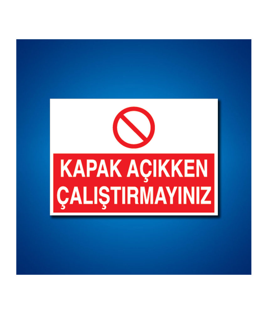 Makine İş Güvenliği Etiketleri