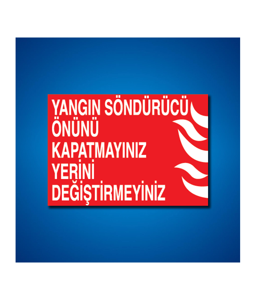 Yangınla Mücadele İş Güvenliği Etiketleri