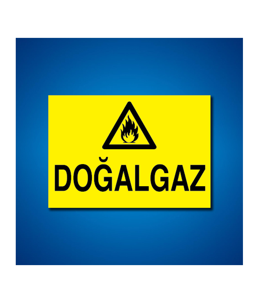 Doğal Gaz İş Güvenliği Etiketleri