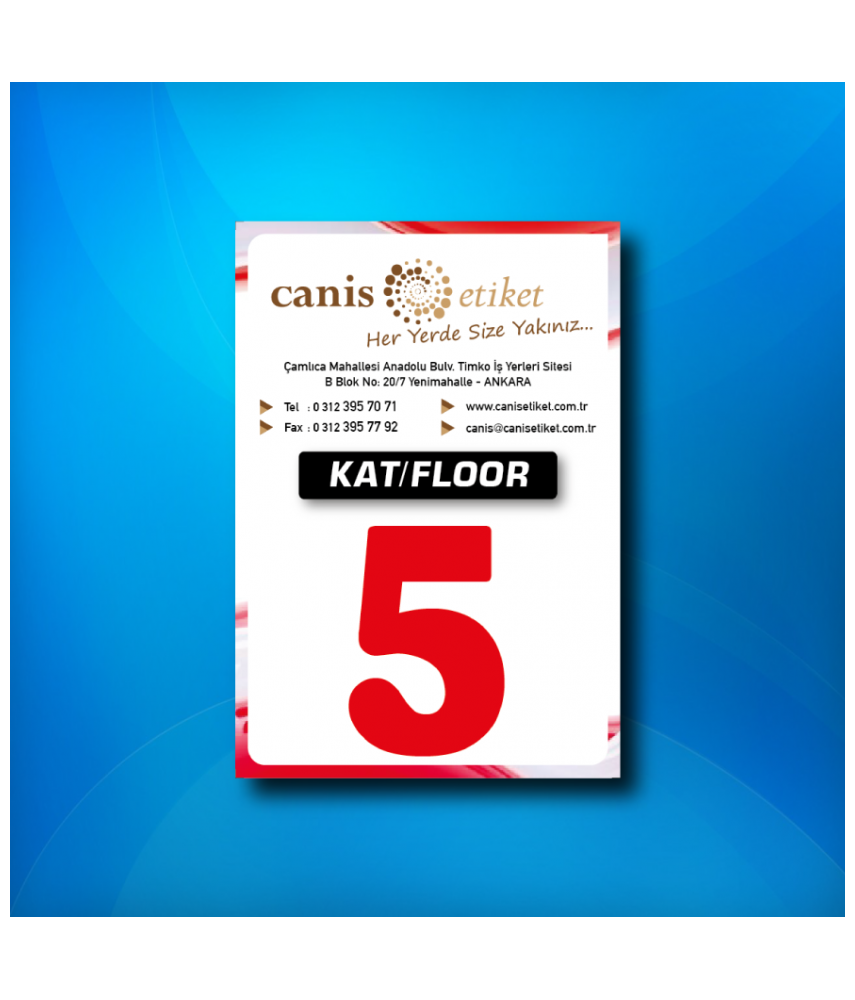 Asansör Kat Etiketi