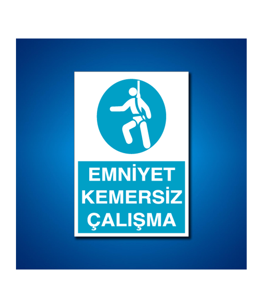 Emniyet Kemeri İş Güvenliği Etiketleri