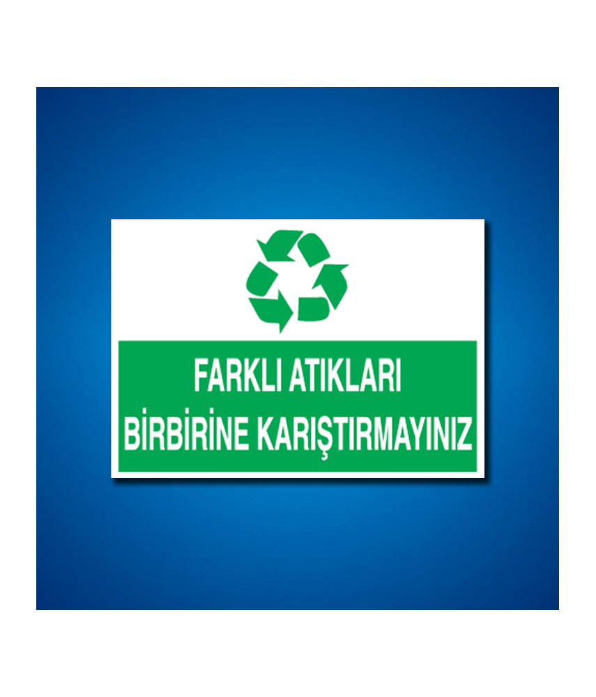 Geri Dönüşüm İş Güvenliği Etiketleri