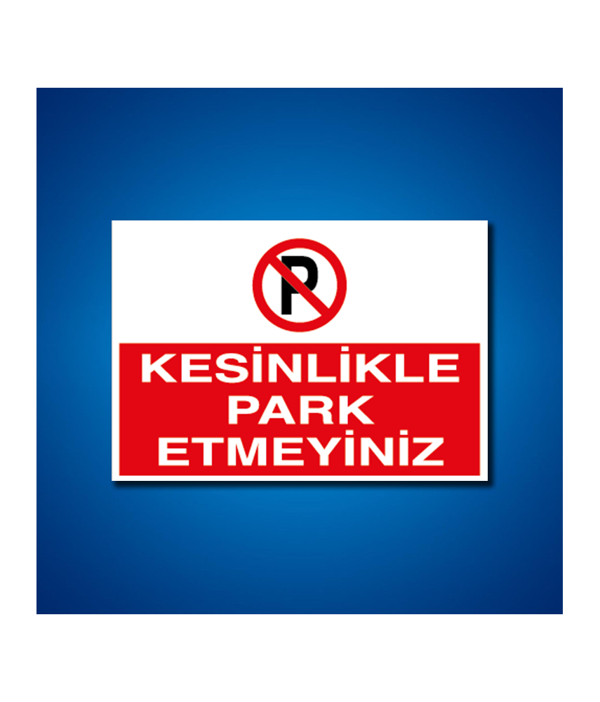 Park İş Güvenliği Etiketleri