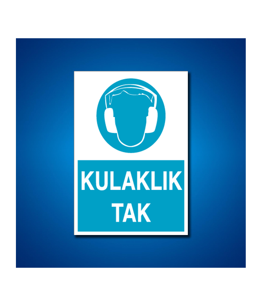 Kulak Koruma İş Güvenliği Etiketleri
