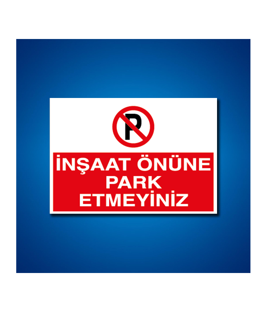 Park İş Güvenliği Etiketleri