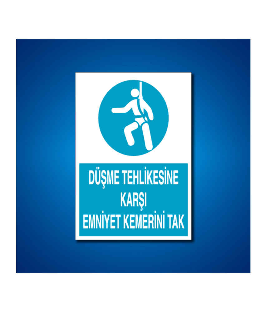 Emniyet Kemeri İş Güvenliği Etiketleri