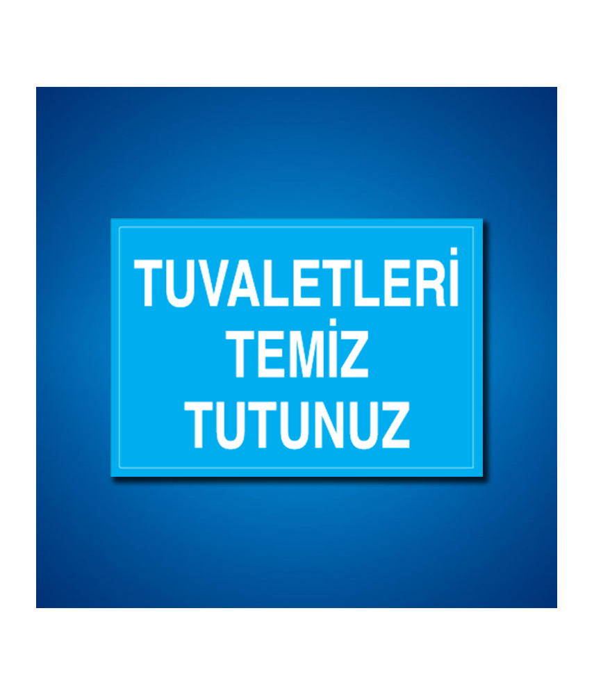 Tuvalet İş Güvenliği Etiketleri