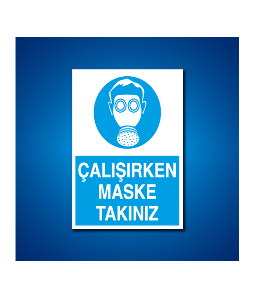 Toz Gaz Maskesi İş Güvenliği Etiketleri