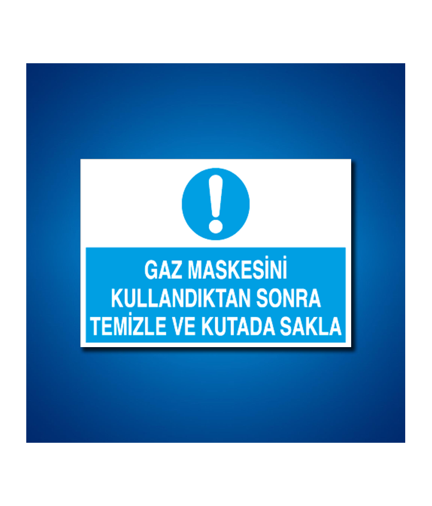 Toz Gaz Maskesi İş Güvenliği Etiketleri