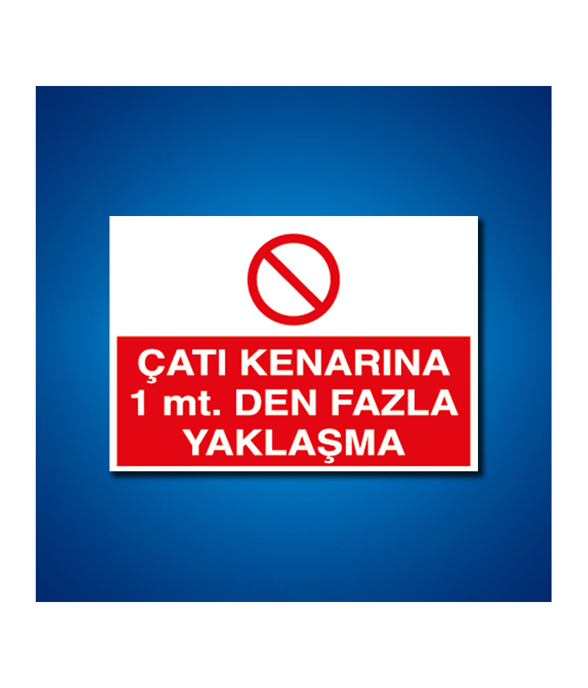 Çatı Merdiven Koridor İş Güvenliği Etiketleri