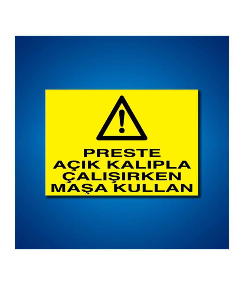 Pres-Giyotin-Makas İş Güvenliği Etiketleri