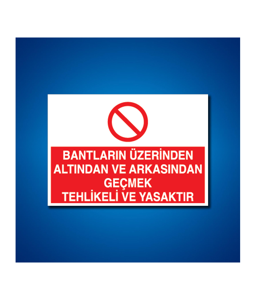 Konveyör-Bant-Konkasör İş Güvenliği Etiketleri