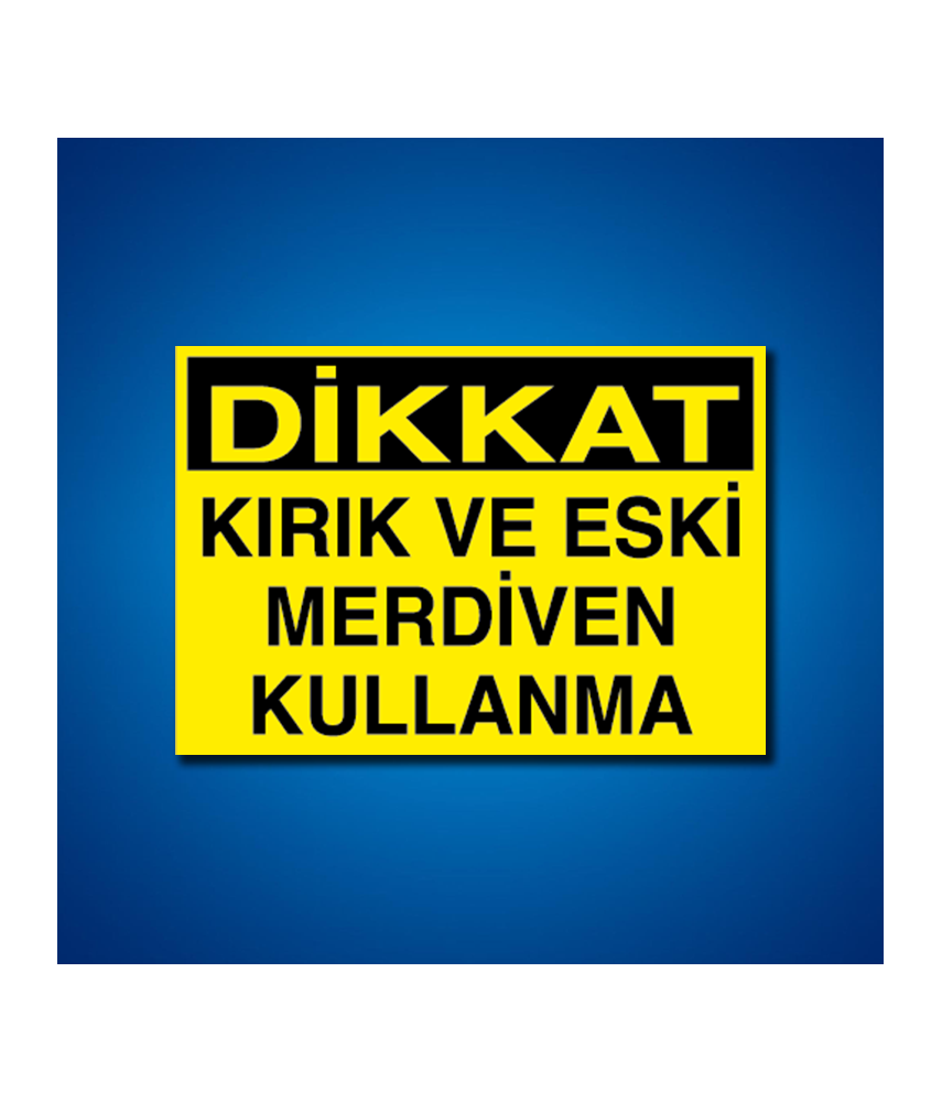 Çatı Merdiven Koridor İş Güvenliği Etiketleri