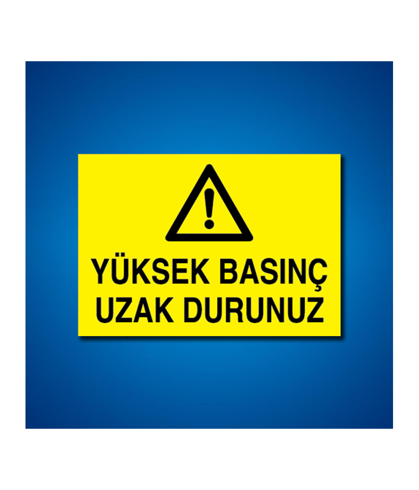 Buhar Basınç İş Güvenliği Etiketleri