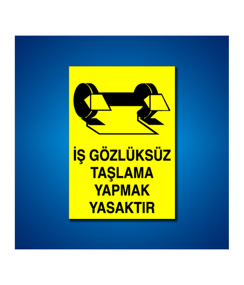 Göz Koruma İş Güvenliği Etiketleri