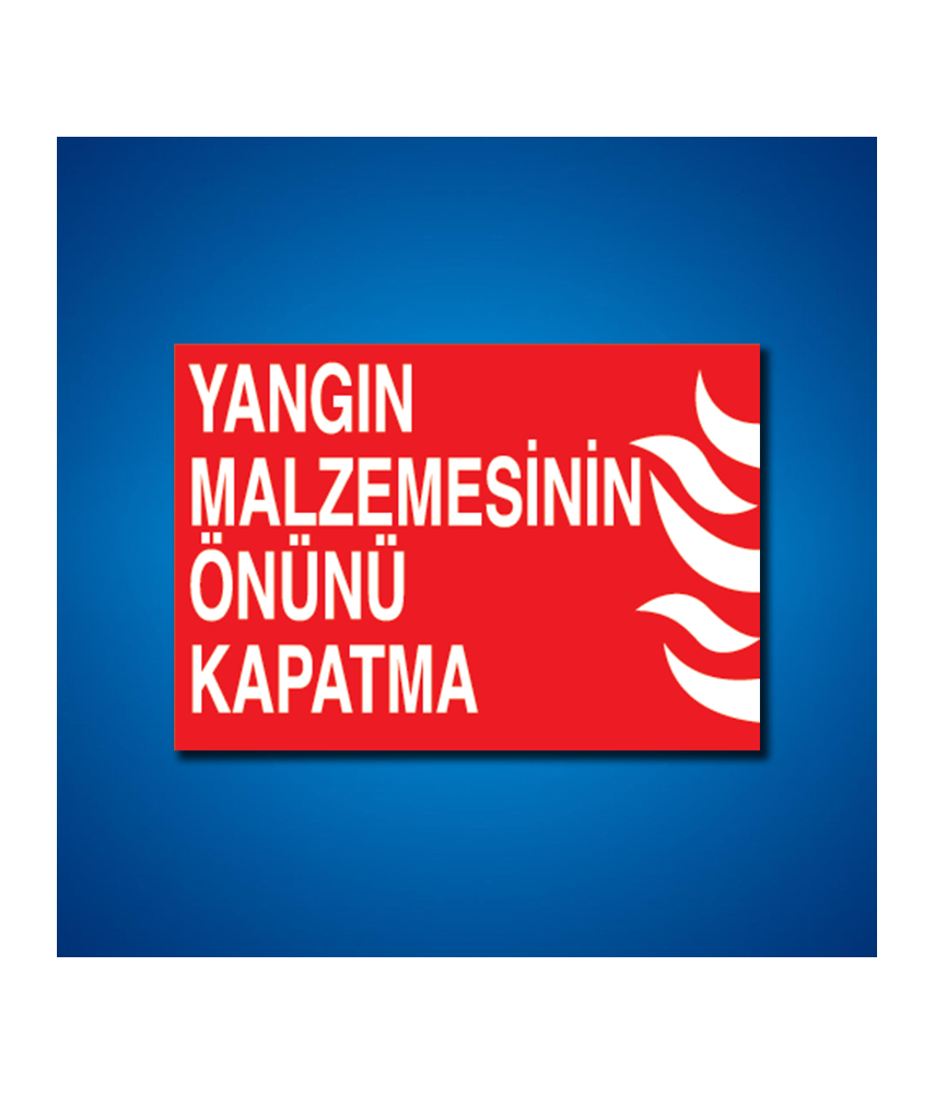 Yangınla Mücadele İş Güvenliği Etiketleri