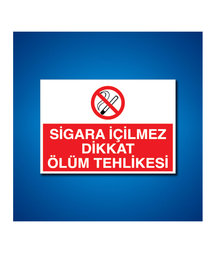 Sigara İş Güvenliği Etiketleri