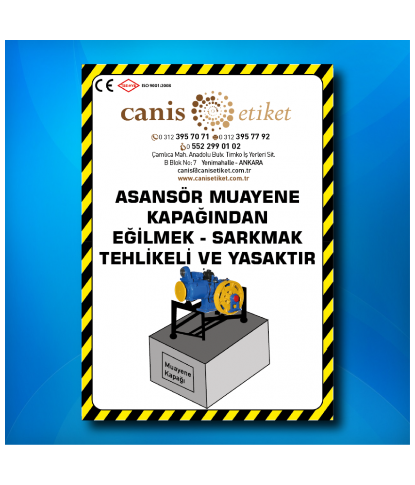 Asansör Risk Analizi Etiketi
