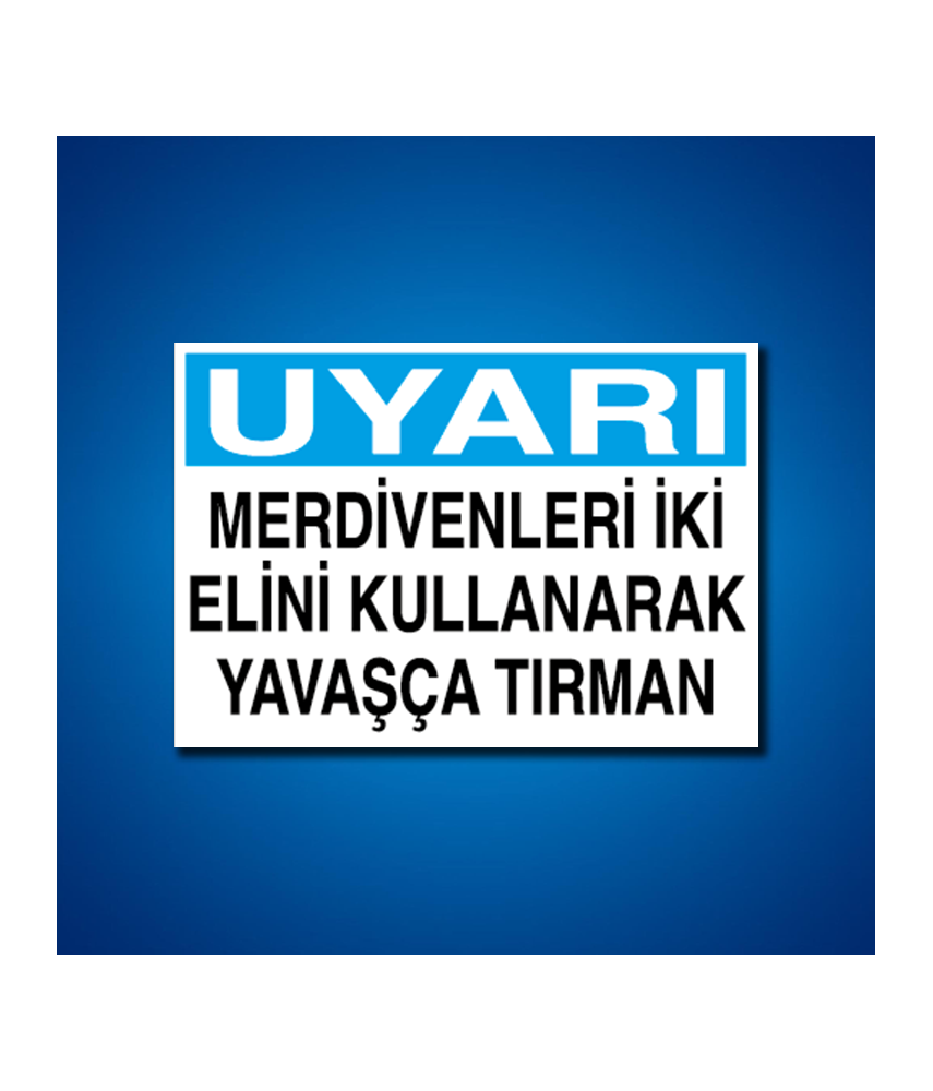 Çatı Merdiven Koridor İş Güvenliği Etiketleri