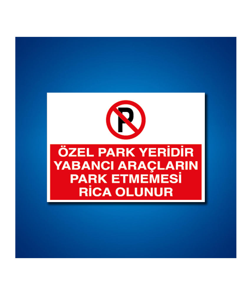 Park İş Güvenliği Etiketleri