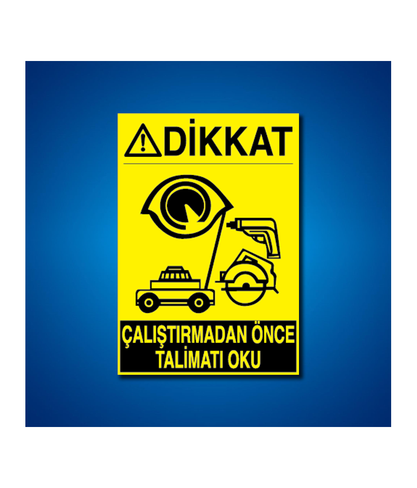 Makine İş Güvenliği Etiketleri