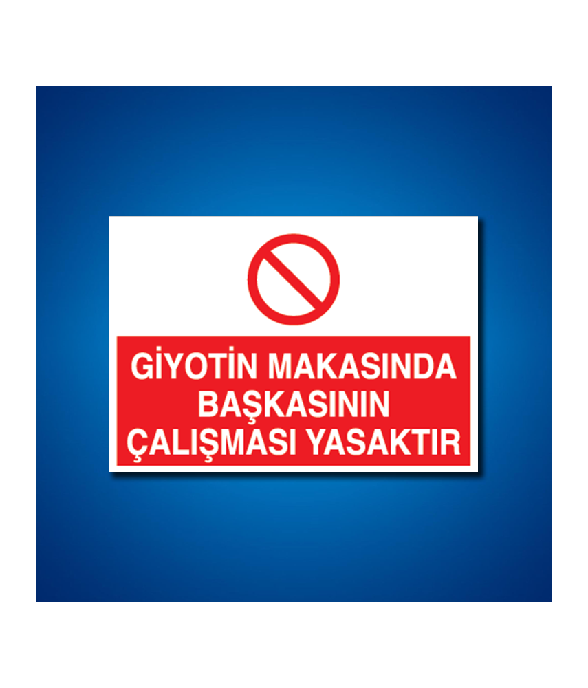 Pres-Giyotin-Makas İş Güvenliği Etiketleri