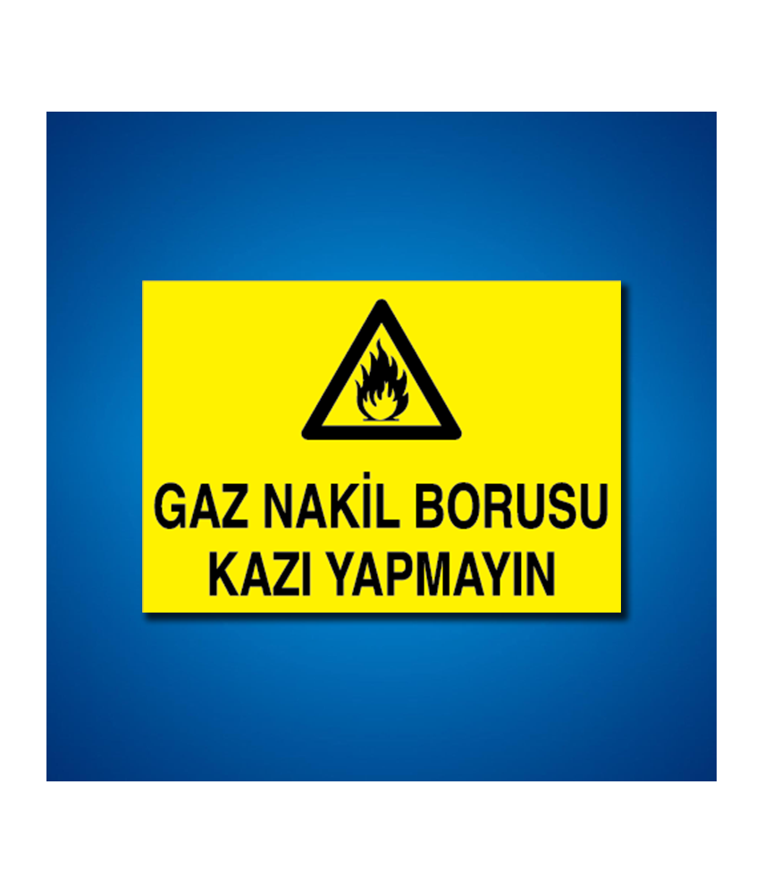 Doğal Gaz İş Güvenliği Etiketleri