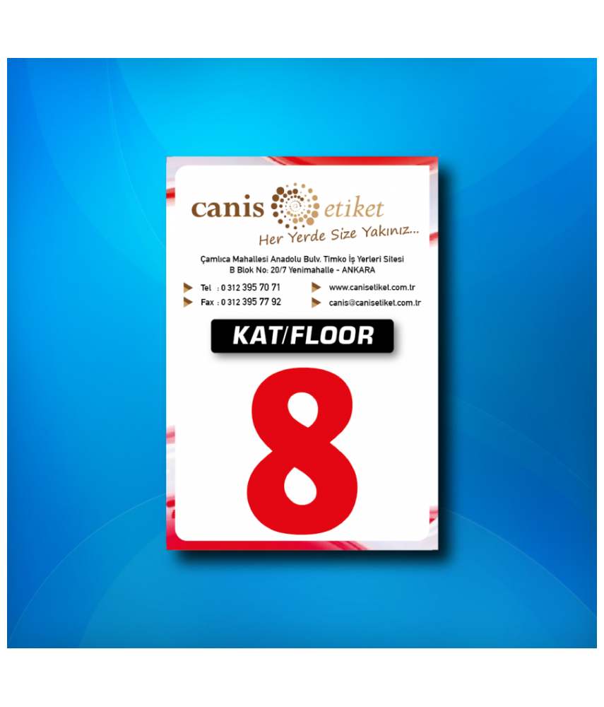 Asansör Kat Etiketi