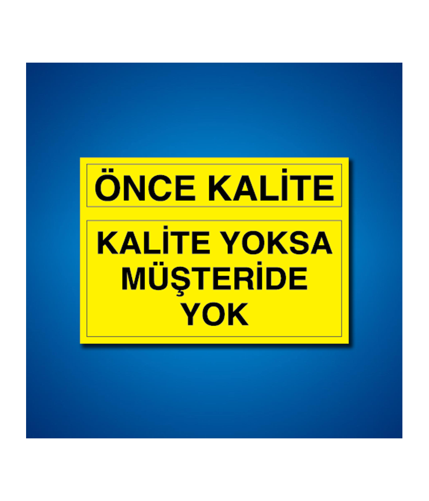 Kalite İş Güvenliği Etiketleri