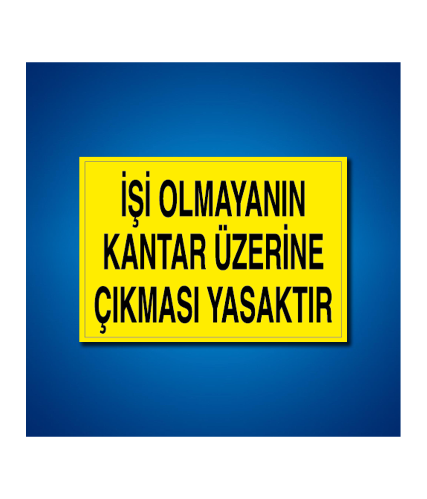 Şoför Araç Kantar Yaya İş Güvenliği Etiketleri