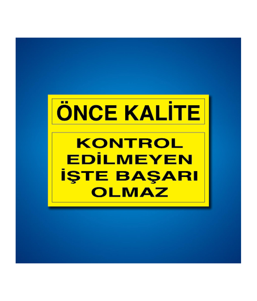 Kalite İş Güvenliği Etiketleri