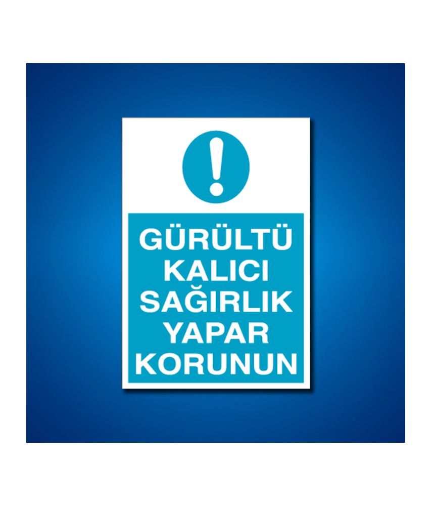 Kulak Koruma İş Güvenliği Etiketleri