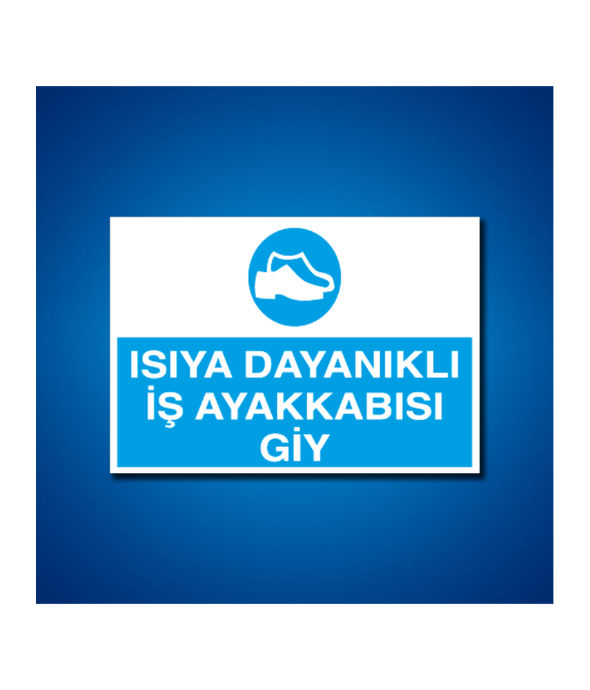 Ayak Koruma İş Güvenliği Etiketleri
