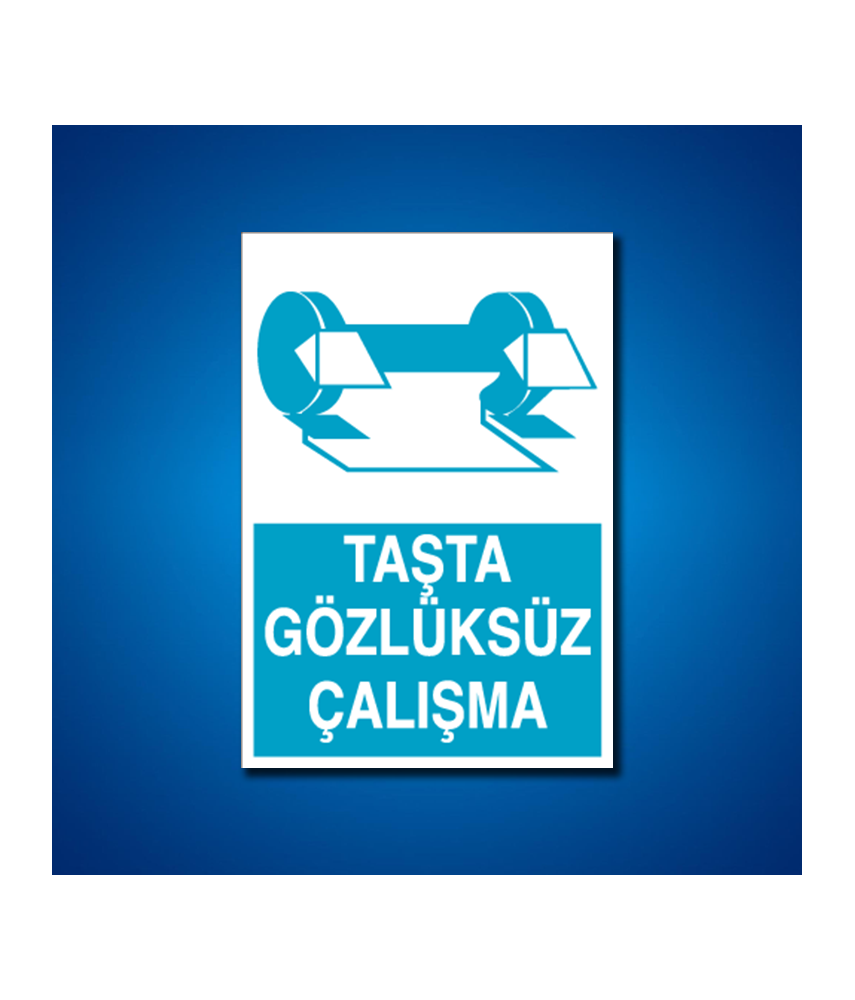 Göz Koruma İş Güvenliği Etiketleri
