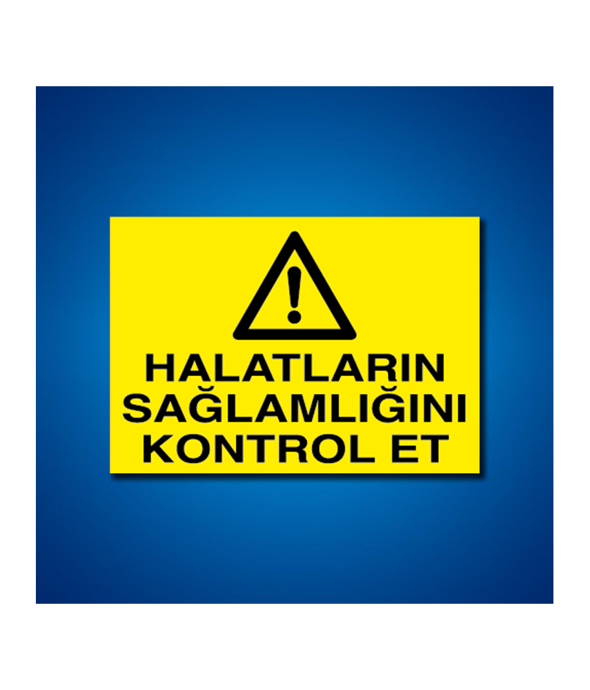 Vinç İş Güvenliği Etiketleri