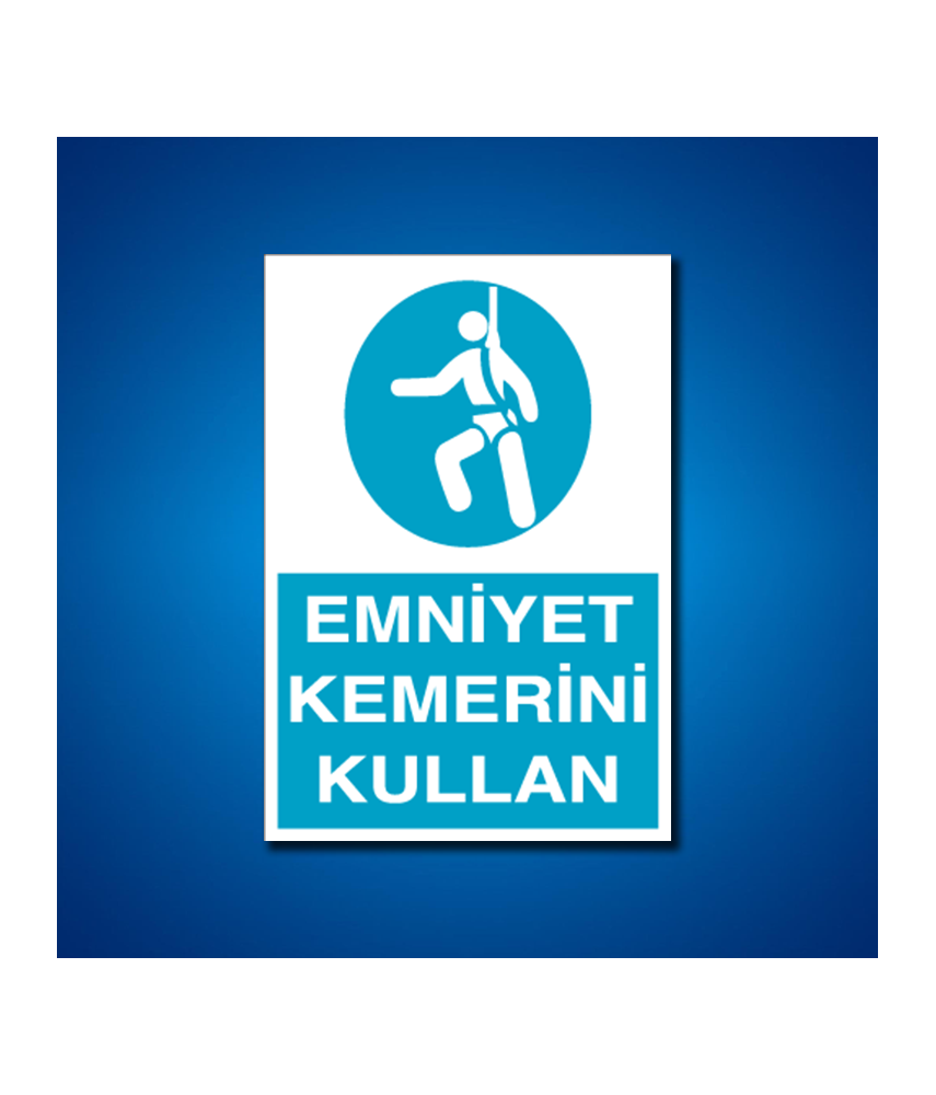 Emniyet Kemeri İş Güvenliği Etiketleri