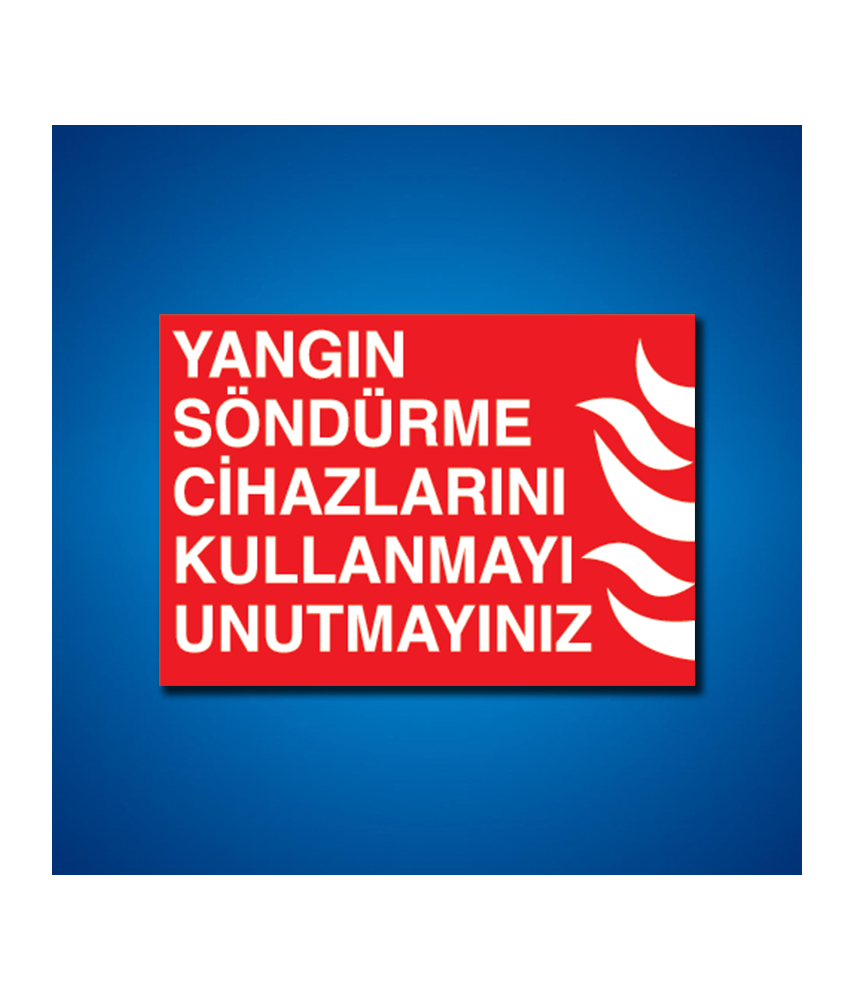 Yangınla Mücadele İş Güvenliği Etiketleri