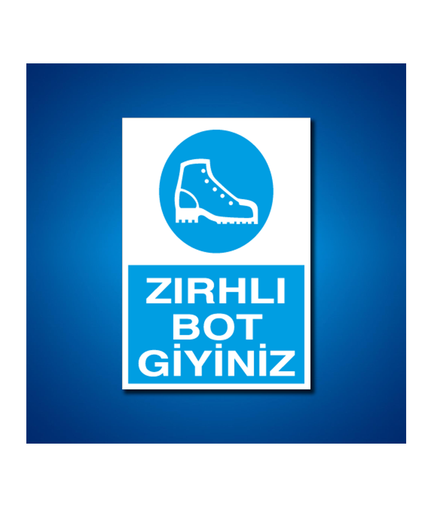 Ayak Koruma İş Güvenliği Etiketleri