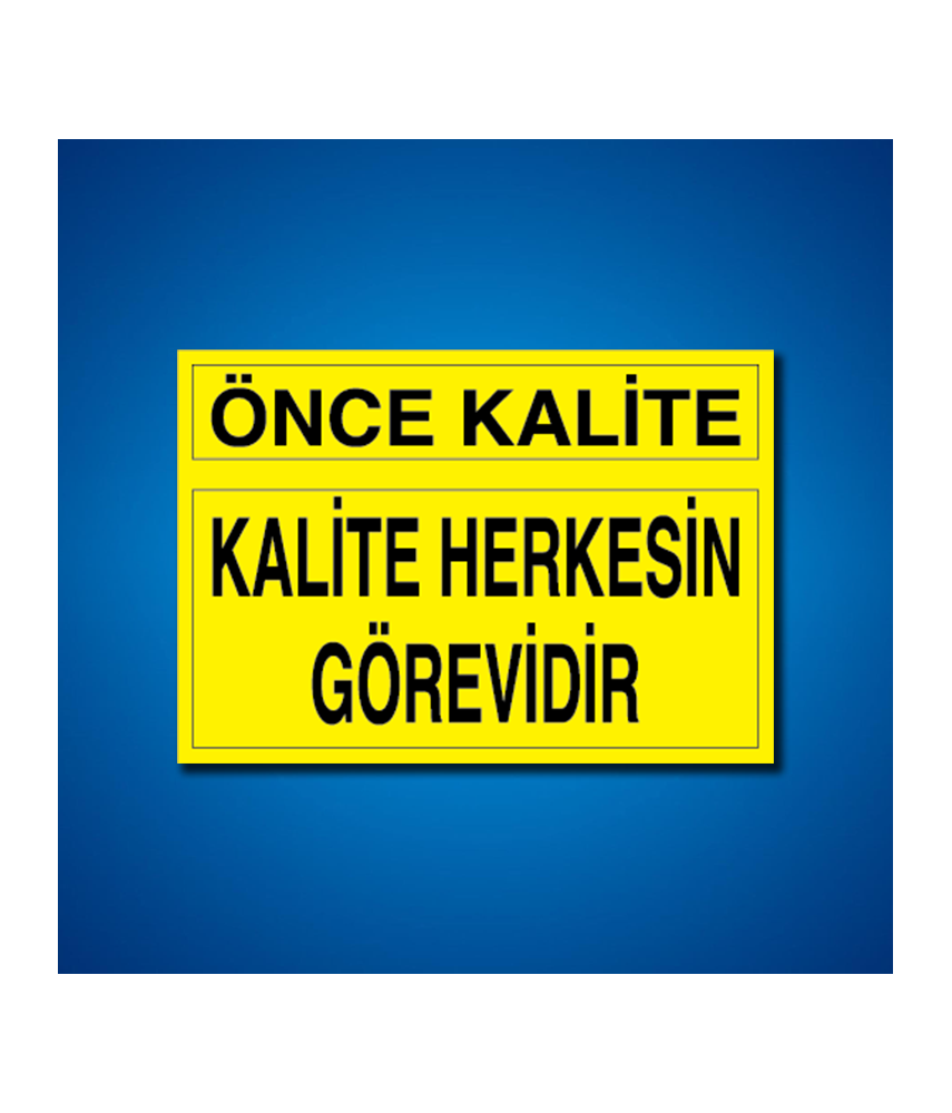 Kalite İş Güvenliği Etiketleri