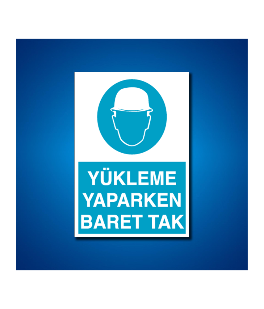 Kafa Koruma Baret İş Güvenliği Etiketleri