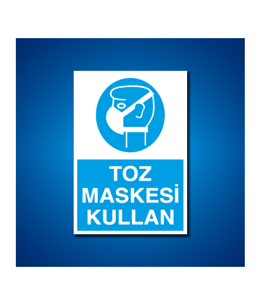 Toz Gaz Maskesi İş Güvenliği Etiketleri