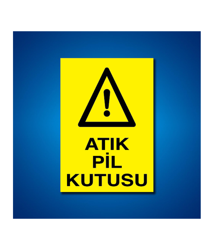 Pil Akü İş Güvenliği Etiketleri