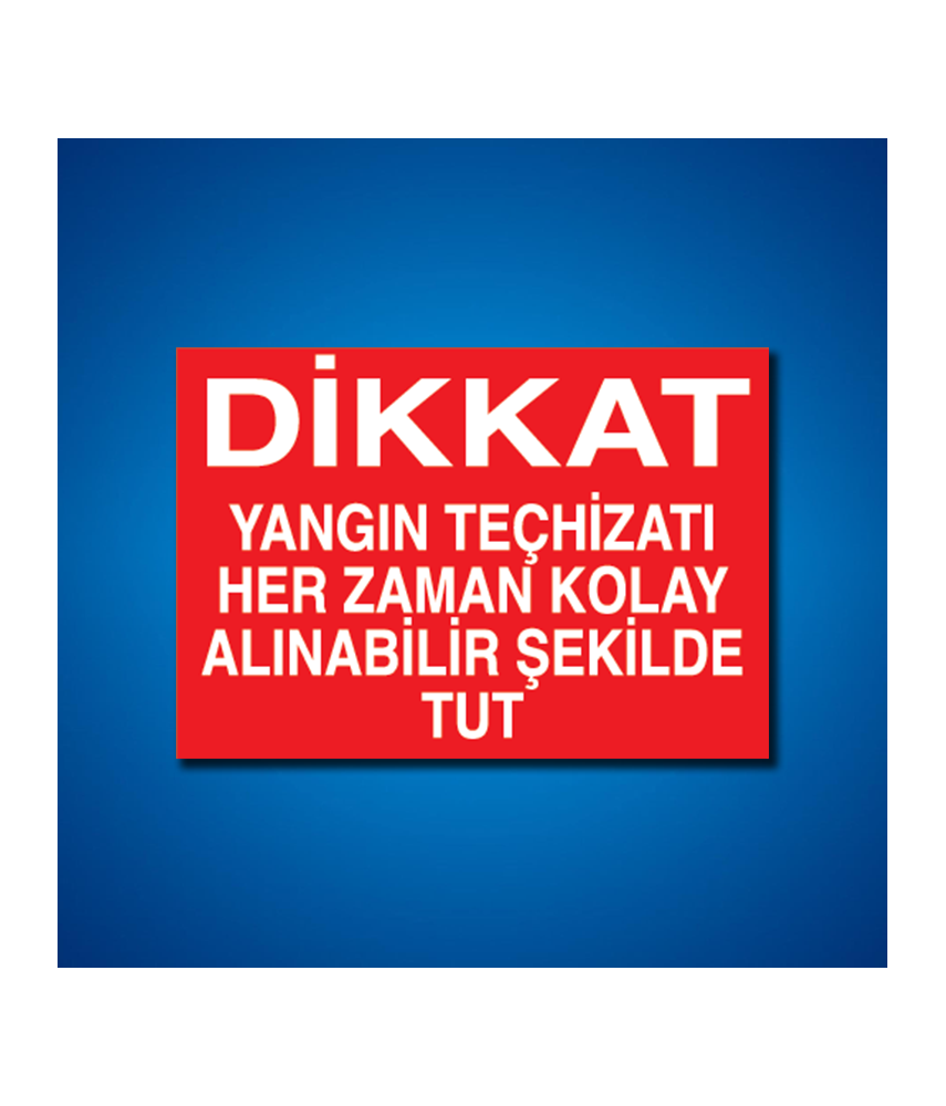 Yangınla Mücadele İş Güvenliği Etiketleri